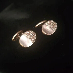 Vintage hinged gold filled Victorian era cufflinks